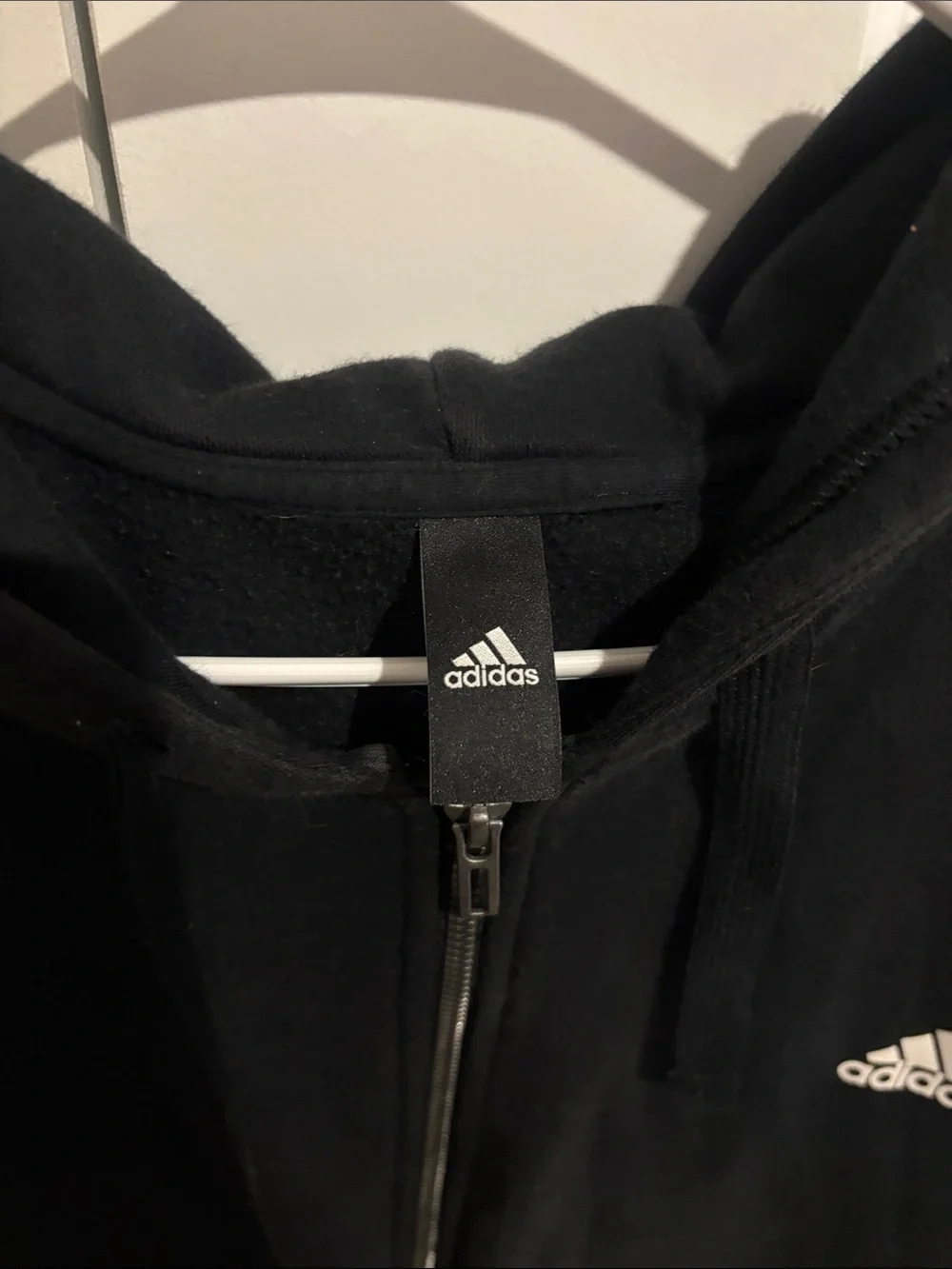 adidas black zip